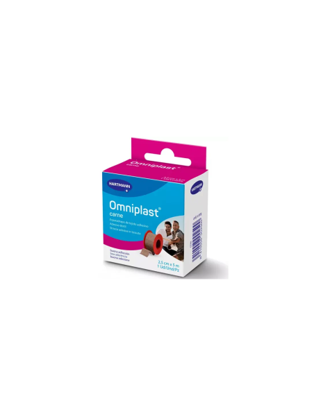 ESPARADRAPO HIPOALERGICO OMNIPLAST TEJIDO RESISTENTE 1 UNIDAD 5 M X 2,5 CM