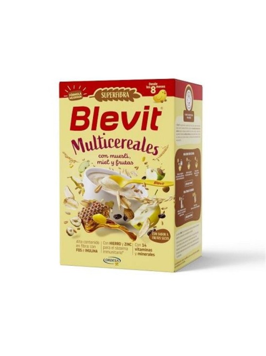 BLEVIT PLUS MIEL FRUTOS SECOS Y FRUTAS MULTICEREALES 1 ENVASE 600 G