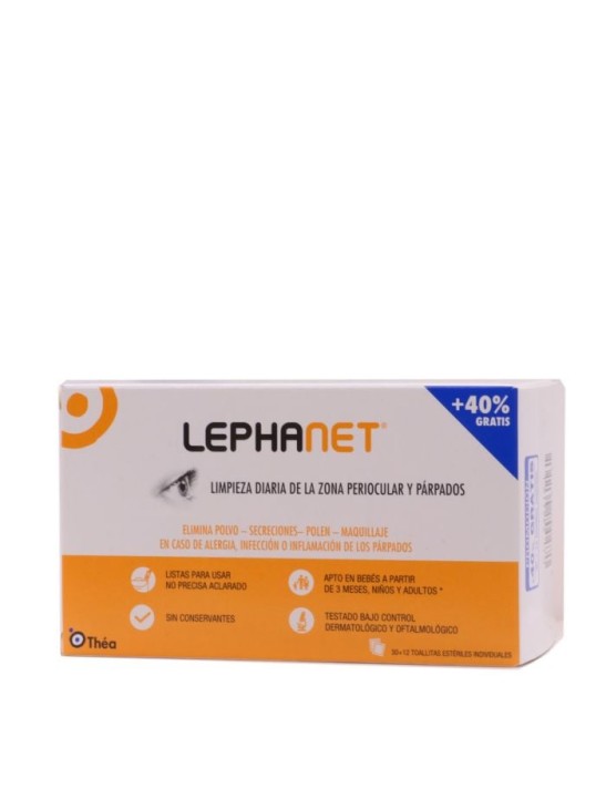 LEPHANET TOALLITAS ESTERILES  30 + 12 TOALLITAS