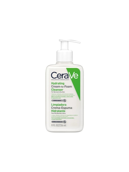 CERAVE GEL LIMPIADOR CREAM TO FOAM  1 ENVASE 473 ML