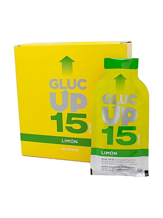 GLUC UP 15 FAES FARMA  20 STICKS SABOR LIMON