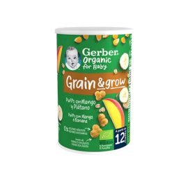 GERBER GRAIN & GROW PUFFS CON MANGO Y PLATANO 35G