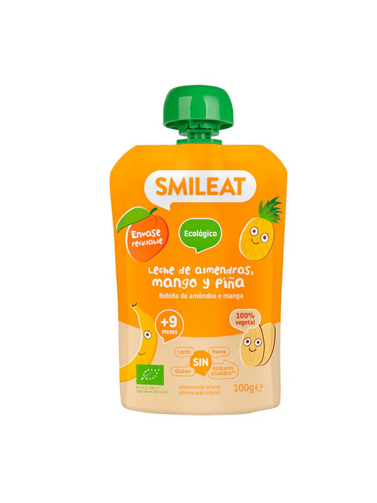 SMILEAT POUCH LECHE DE ALMENDRAS, MANGO Y PIÑA