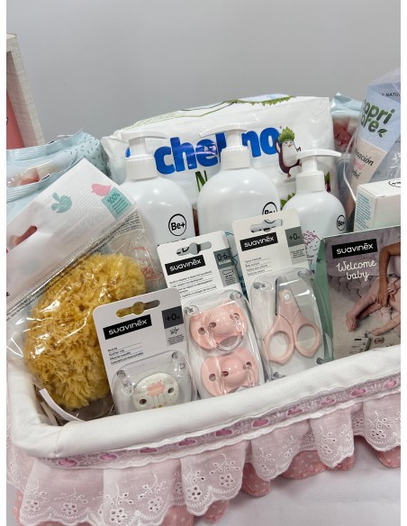 CESTA CUADRADA ROSA
