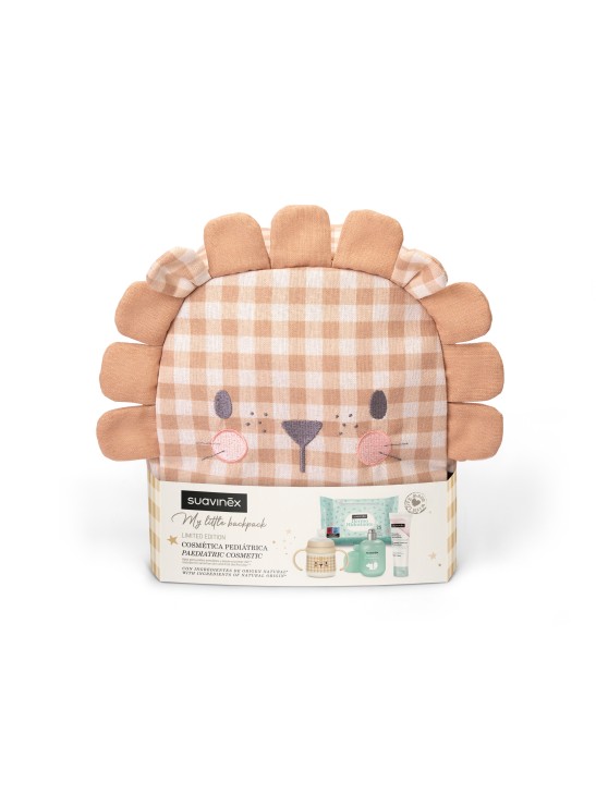SUAVINEX BABY MY LITTLE BACKPACK LEON  1 ENVASE CREMA DEL PAÑAL 300 ML + 1 ENVASE BABY COLOGNE 1
