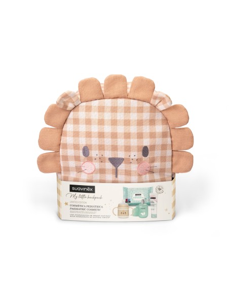 SUAVINEX BABY MY LITTLE BACKPACK LEON  1 ENVASE CREMA DEL PAÑAL 300 ML + 1 ENVASE BABY COLOGNE 1