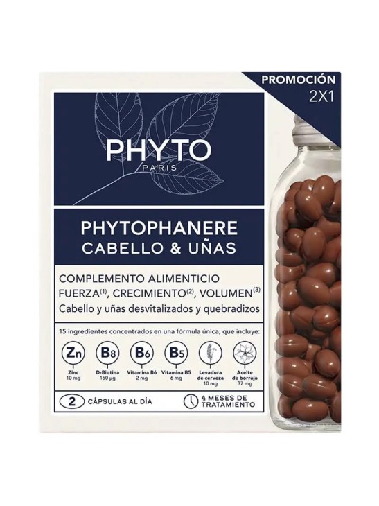 PHYTOPANERE DUO – 120 cápsulas (Tratamiento cabello y uñas)
