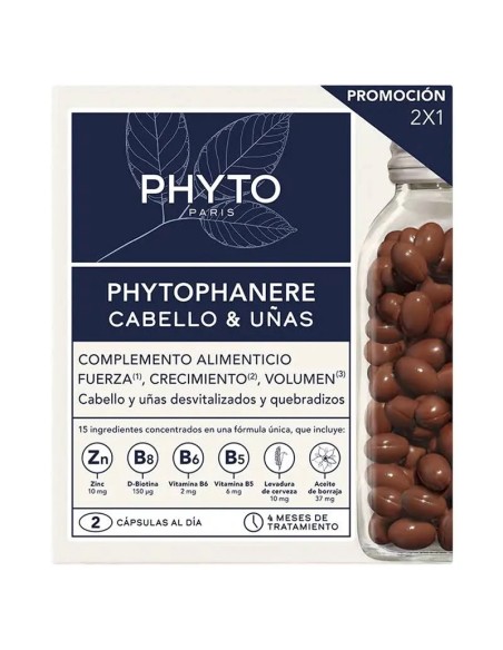 PHYTOPANERE DUO – 120 cápsulas (Tratamiento cabello y uñas)