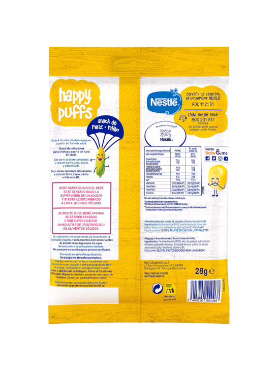 Nestlé Happy Puffs Maíz 28 g (3)