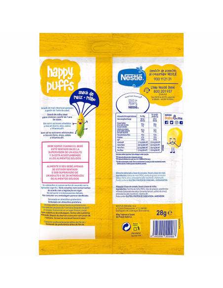 Nestlé Happy Puffs Maíz 28 g (3)