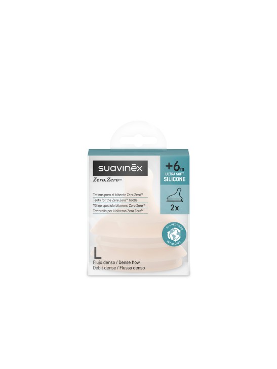 SUAVINEX BIBERÓN ZERO ZERO FLUJO M 270ML +3M (1)