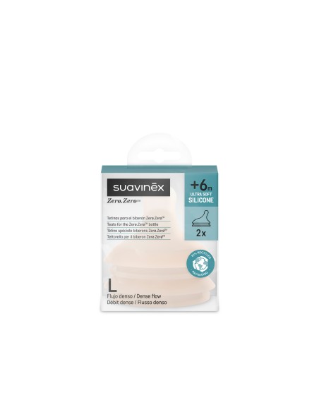 SUAVINEX BIBERÓN ZERO ZERO FLUJO M 270ML +3M (1)