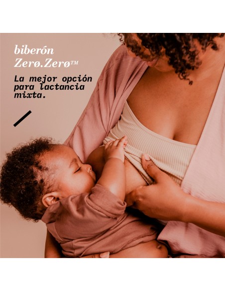 SUAVINEX BIBERÓN ZERO ZERO FLUJO M 270ML +3M (5)