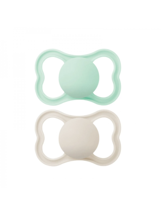 MAM Supreme Chupete Silicona Simétrica +6 Meses – Pack Doble