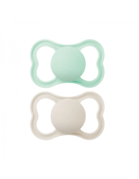 MAM Supreme Chupete Silicona Simétrica +6 Meses – Pack Doble