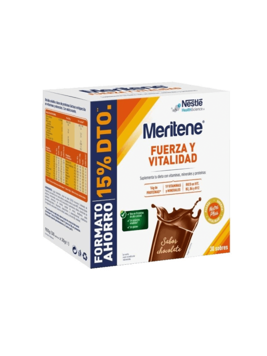 Meritene Fuerza y Vitalidad Chocolate 30 sobres
