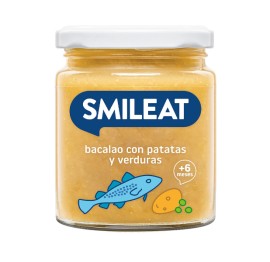 Smileat Bacalao con Patatas y Verduras | Tarro 230 g