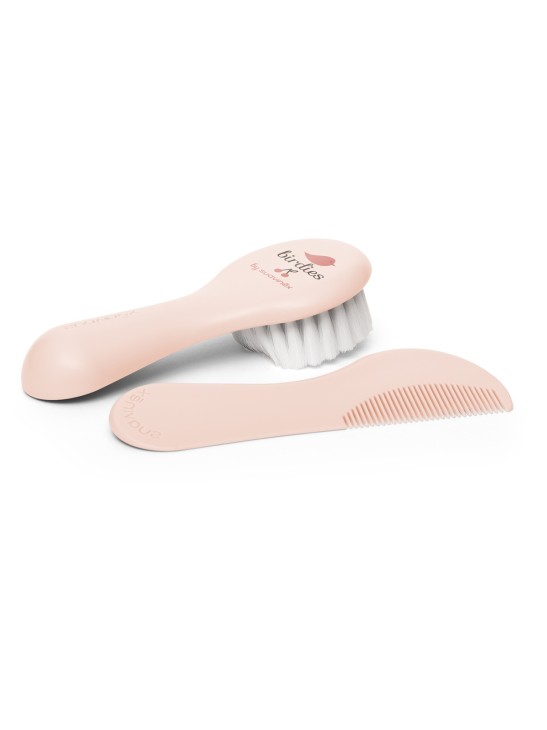CEPILLO Y PEINE INFANTIL SOFT SUAVINEX ROSA DECORADO