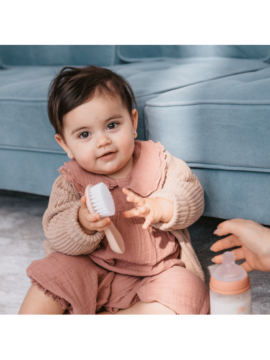 CEPILLO Y PEINE INFANTIL SOFT SUAVINEX ROSA DECORADO (2)