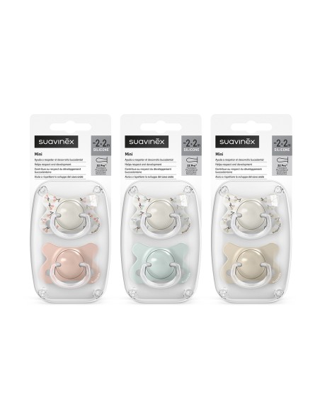 Suavinex Chupete Silicona Fisiológico Fusion 0-2 Meses 2 Unidades