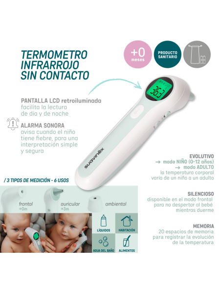 Suavinex Termómetro Digital Infrarrojos sin Contacto (1)