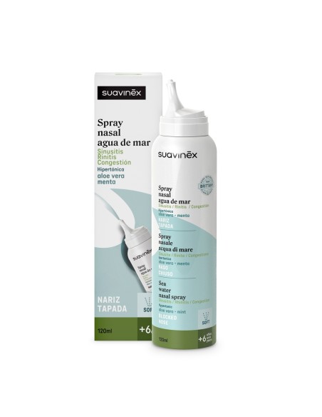 Suavinex Spray Nasal Agua de Mar Nariz Tapada +6 años – 120 ml (3)