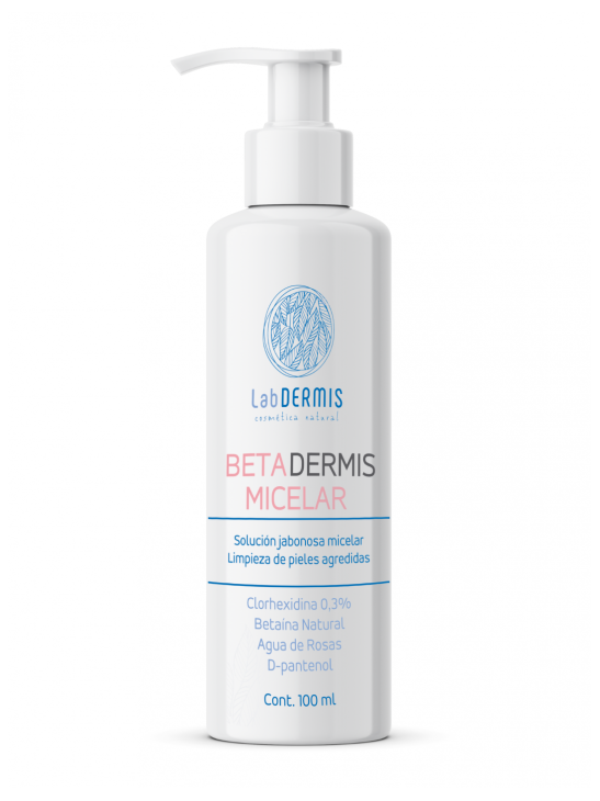 Betadermis solución micelar 100 ml envase limpiador facial desmaquillante suave