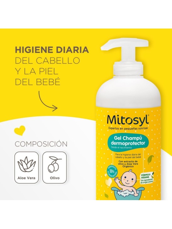 Mitosyl Gel Champú Dermoprotector 490 ml | Higiene suave diaria
