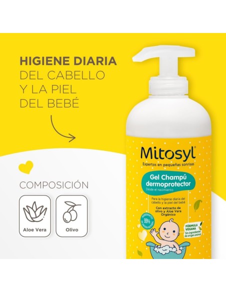 Mitosyl Gel Champú Dermoprotector 490 ml | Higiene suave diaria