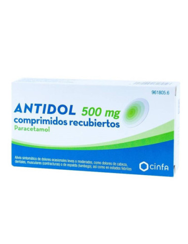 Antidol 500 mg comprimidos recubiertos