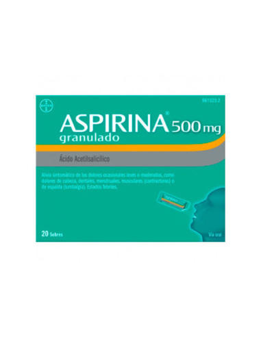 Aspirina 500 mg granulado