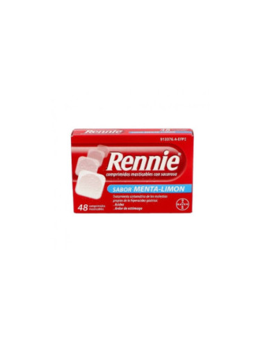 Rennie 680 mg/80 mg 48 comprimidos masticables con sacarosa