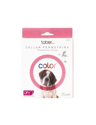 Taberdog Collar Permetrina 100 mg/g 1 collar rosa 75 cm
