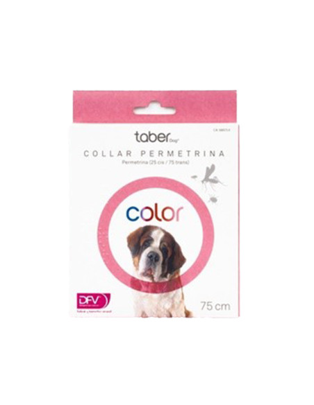 Taberdog Collar Permetrina 100 mg/g 1 collar rosa 75 cm