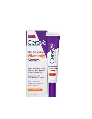 CeraVe sérum con vitamina C 30 ml envase tratamiento facial iluminador antioxidante