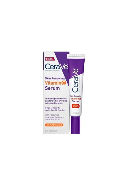CeraVe sérum con vitamina C 30 ml envase tratamiento facial iluminador antioxidante
