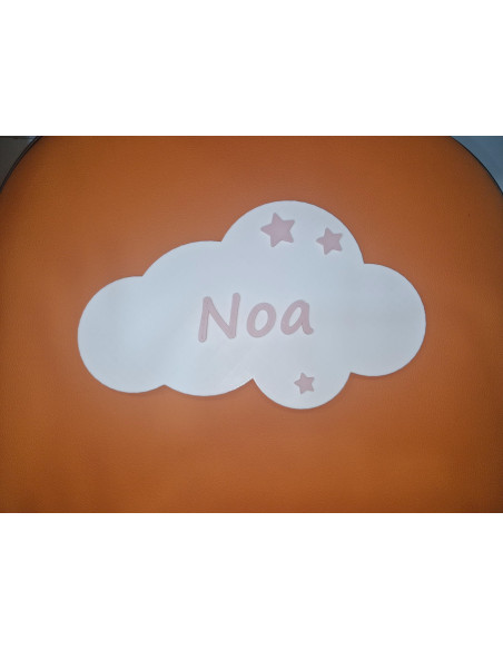 Nube 3D Personalizada con Nombre para Bebé