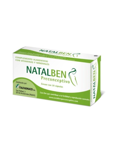 Natalben Preconceptivo 30 Cápsulas